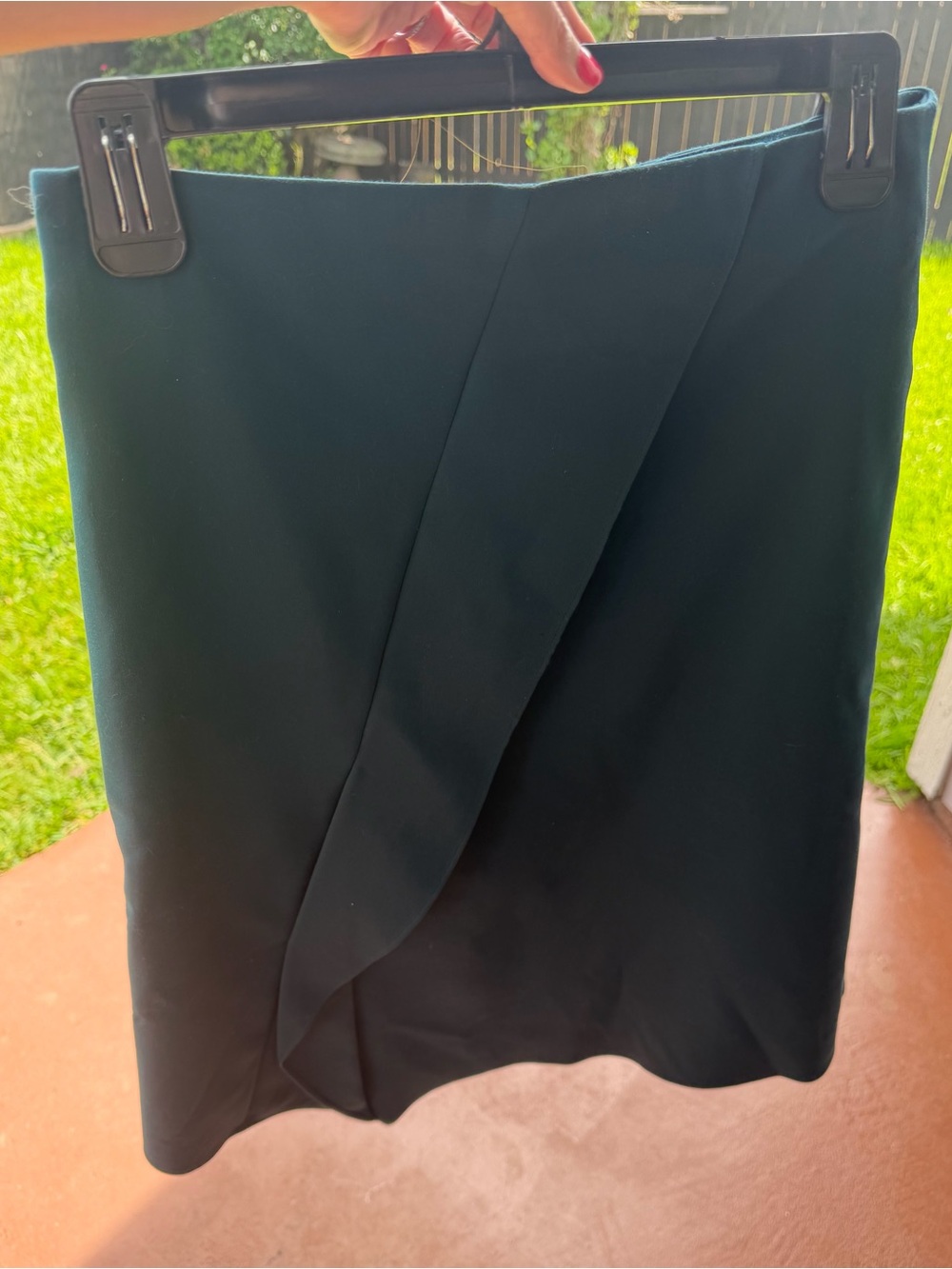 Tibi New York Teal Wrap Pencil Skirt Size 4